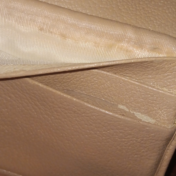 BVLGARI PINK CANVAS AND LEATHER LONG TRIFOLD WALLET - Picture 12 of 16